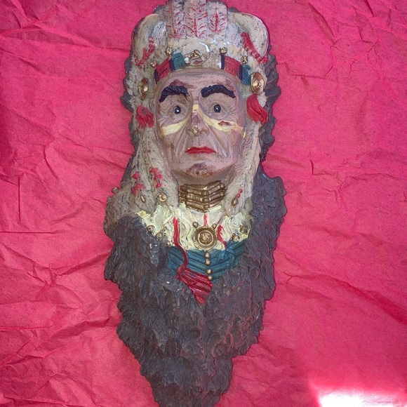 Native American Chief Wall Art Decor - Picture 1 of 4